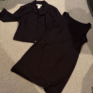 Elegant Black Dress and Jacket Set